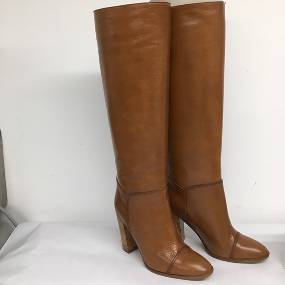 Marc Jacobs  Runway 2020  Tan Boots long, high heel Sz 38 US 7-7.5 New In Box - Picture 4 of 16